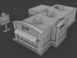 wendys restaurant Model 3D