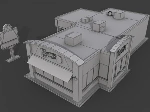 wendys restaurant 3D Model