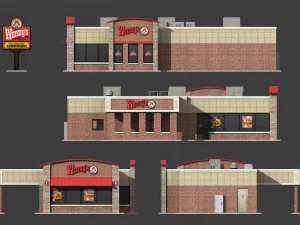 wendys restaurant 3D Model