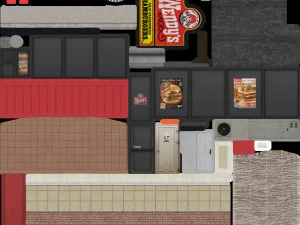 wendys restaurant 3D Model