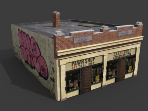 ghetto pawn shop 3D Model