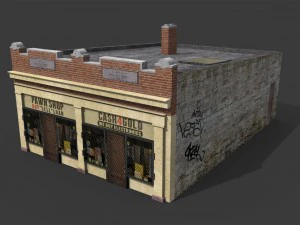 ghetto pawn shop 3D Model
