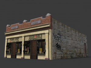 ghetto pawn shop 3D 模型