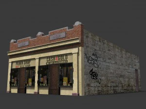 ghetto pawn shop 3D Model