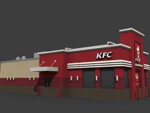 kfc restaurant 3D Model