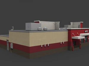 kfc restaurant 3D Model