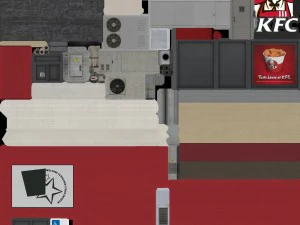 kfc restaurant 3D Model