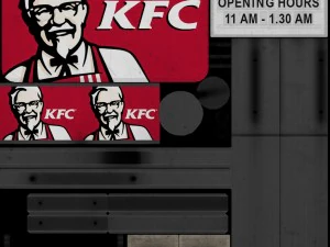 kfc restaurant 3D Model