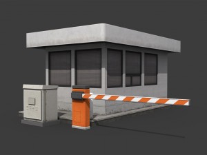 security booth 3Dモデル