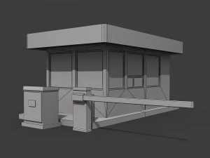 security booth 3D Model
