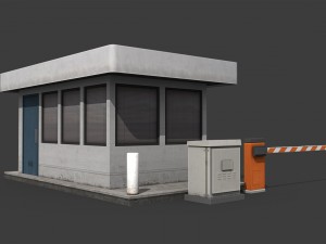 security booth Modelo 3D