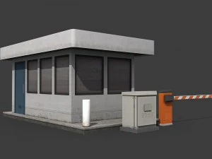 security booth 3D Model
