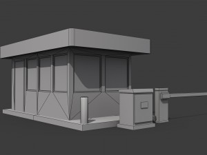 security booth Modelo 3D