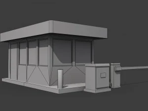security booth 3D Model