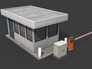 security booth Modelo 3D