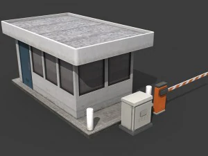 security booth 3D Model