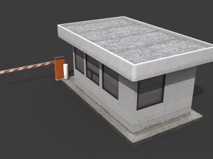 security booth Modelo 3D