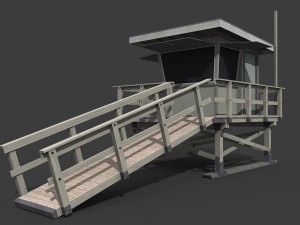 lifeguard tower 3Dモデル