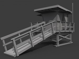 lifeguard tower 3D-Modell