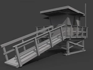 lifeguard tower 3D Model
