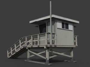 lifeguard tower 3D-Modell