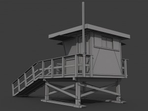 lifeguard tower 3D-Modell