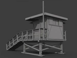 lifeguard tower 3D Model