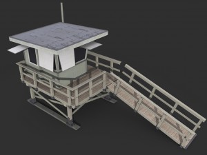 lifeguard tower 3D-Modell