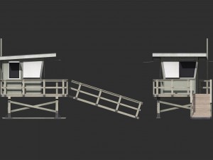lifeguard tower 3D-Modell