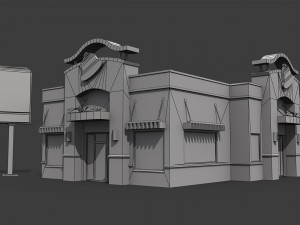 taco bell restaurant 3D 모델