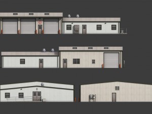 suburban fire department 3D Модель