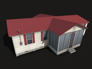 suburban family house Modèle 3D