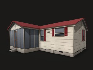 suburban family house Modèle 3D