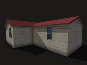 suburban family house Modèle 3D