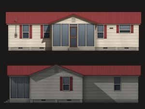 suburban family house Modèle 3D