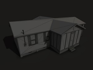 suburban family house Modèle 3D