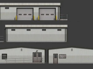 small warehouse 3D Model