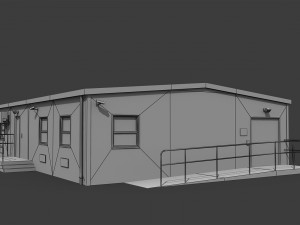 temporary office Model 3D