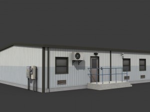temporary office Model 3D