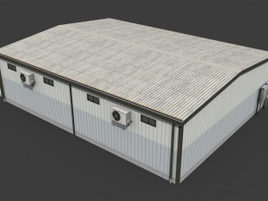 temporary office Model 3D