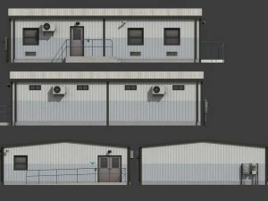 temporary office 3D Model