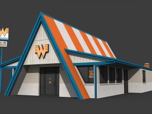 whataburger restaurant 3Dモデル