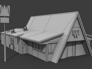 whataburger restaurant 3D Модель