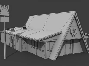 whataburger restaurant 3D Model