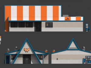 whataburger restaurant 3D Модель