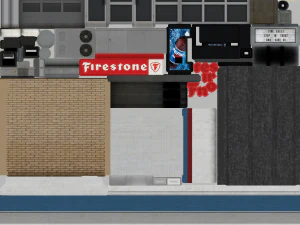 firestone complete auto service building 3D Model