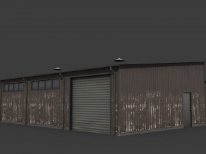 old warehouse Modello 3D