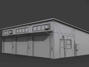 old warehouse 3D Model