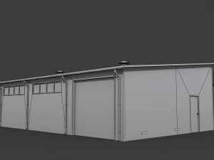 old warehouse 3D Model