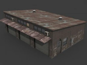 old warehouse 3D Model
